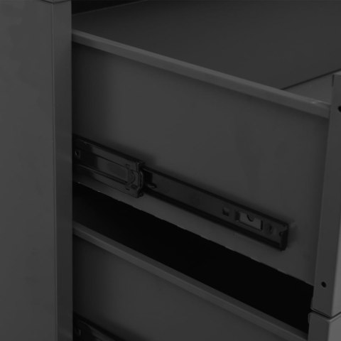VidaXL Industrialna komoda, antracytowa, 78x40x93 cm, metalowa VidaXL Industrialna komoda, antracytowa, 78x40x93 cm, metalowa