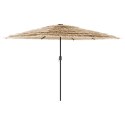 VidaXL Parasol ogrodowy na stalowym słupku, brązowy, 268x268x226 cm