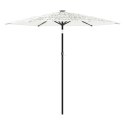 VidaXL Parasol ogrodowy na stalowym słupku, biały, 268x268x226 cm