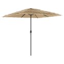 VidaXL Parasol ogrodowy na stalowym słupku, brązowy, 248x248x248 cm