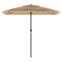 VidaXL Parasol ogrodowy na stalowym słupku, brązowy, 248x248x248 cm