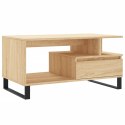 VidaXL Stolik kawowy, dąb sonoma 90x49x45 cm, materiał drewnopochodny