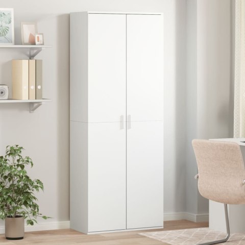  Wysoka szafka, biała, 70x35x180 cm, materiał drewnopochodny