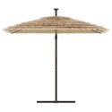 VidaXL Parasol ogrodowy na stalowym słupku, brązowy, 290x290x238 cm