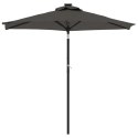 VidaXL Parasol ogrodowy na stalowym słupku, antracyt, 225x225x212 cm