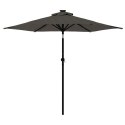 VidaXL Parasol ogrodowy na stalowym słupku, antracyt, 225x225x212 cm