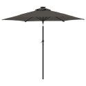 VidaXL Parasol ogrodowy na stalowym słupku, antracyt, 225x225x212 cm