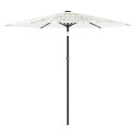 VidaXL Parasol ogrodowy na stalowym słupku, biały, 223x223x213 cm