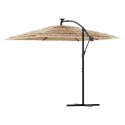 VidaXL Parasol ogrodowy na stalowym słupku, brązowy, 269x269x235 cm