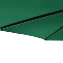 VidaXL Parasol ogrodowy na stalowym słupku, zielony, 225x225x212 cm