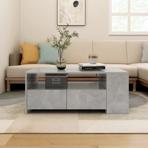 VidaXL Stolik kawowy, szarość betonu, 102x55x42 cm VidaXL Stolik kawowy, szarość betonu, 102x55x42 cm