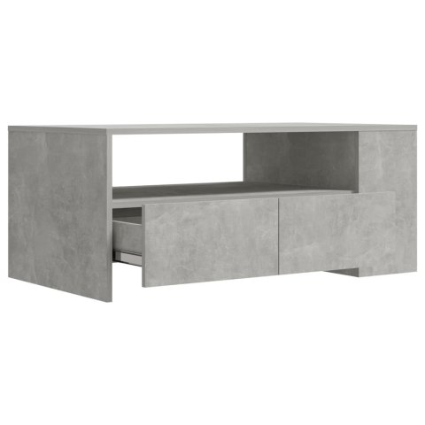 VidaXL Stolik kawowy, szarość betonu, 102x55x42 cm VidaXL Stolik kawowy, szarość betonu, 102x55x42 cm