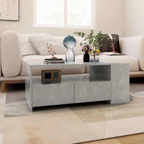 VidaXL Stolik kawowy, szarość betonu, 102x55x42 cm VidaXL Stolik kawowy, szarość betonu, 102x55x42 cm