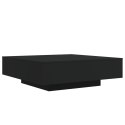 VidaXL Stolik kawowy z oświetleniem LED, czarny, 100x100x31 cm