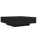 VidaXL Stolik kawowy z oświetleniem LED, czarny, 100x100x31 cm