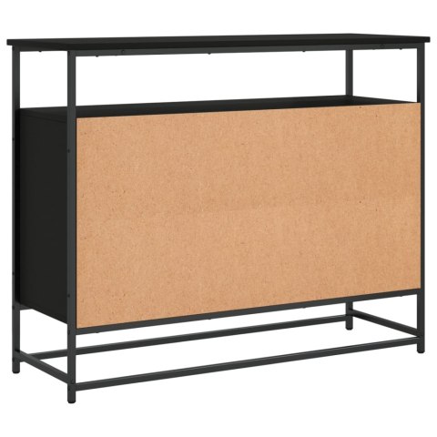 VidaXL Szafka, czarna, 100x35x80 cm, materiał drewnopochodny VidaXL Szafka, czarna, 100x35x80 cm, materiał drewnopochodny