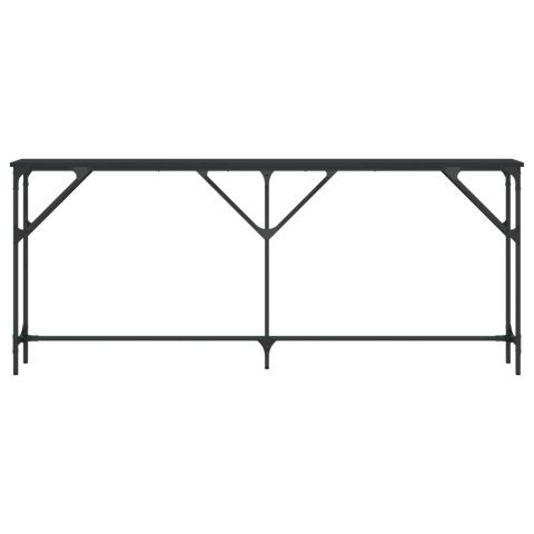 VidaXL Stolik konsolowy, czarny, 180x23x75 cm, materiał drewnopochodny VidaXL Stolik konsolowy, czarny, 180x23x75 cm, materiał drewnopochodny