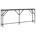 VidaXL Stolik konsolowy, czarny, 180x23x75 cm, materiał drewnopochodny