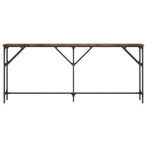 VidaXL Stolik konsolowy, przydymiony dąb, 180x23x75 cm VidaXL Stolik konsolowy, przydymiony dąb, 180x23x75 cm