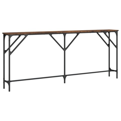 VidaXL Stolik konsolowy, przydymiony dąb, 180x23x75 cm VidaXL Stolik konsolowy, przydymiony dąb, 180x23x75 cm