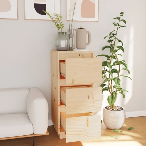 VidaXL Szafka boczna, 32x34x75 cm, lite drewno sosnowe VidaXL Szafka boczna, 32x34x75 cm, lite drewno sosnowe