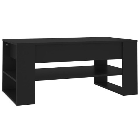 VidaXL Stolik kawowy, czarny, 102x55x45 cm, materiał drewnopochodny VidaXL Stolik kawowy, czarny, 102x55x45 cm, materiał drewnopochodny