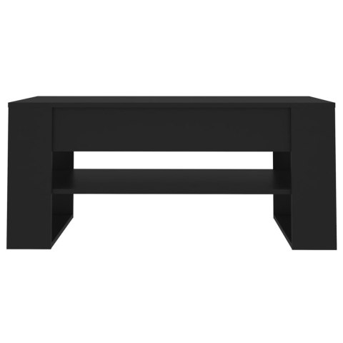 VidaXL Stolik kawowy, czarny, 102x55x45 cm, materiał drewnopochodny VidaXL Stolik kawowy, czarny, 102x55x45 cm, materiał drewnopochodny