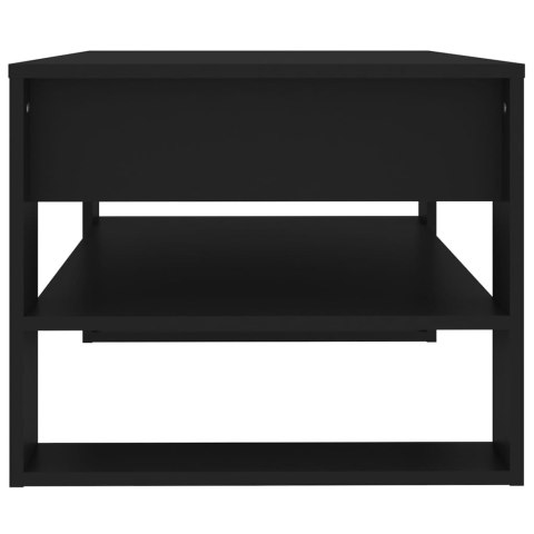 VidaXL Stolik kawowy, czarny, 102x55x45 cm, materiał drewnopochodny VidaXL Stolik kawowy, czarny, 102x55x45 cm, materiał drewnopochodny