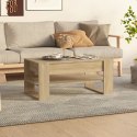 VidaXL Stolik kawowy, dąb sonoma 102x55x45 cm, materiał drewnopochodny