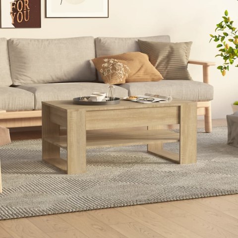 VidaXL Stolik kawowy, dąb sonoma 102x55x45 cm, materiał drewnopochodny VidaXL Stolik kawowy, dąb sonoma 102x55x45 cm, materiał drewnopochodny