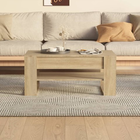 VidaXL Stolik kawowy, dąb sonoma 102x55x45 cm, materiał drewnopochodny VidaXL Stolik kawowy, dąb sonoma 102x55x45 cm, materiał drewnopochodny
