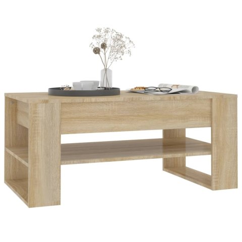 VidaXL Stolik kawowy, dąb sonoma 102x55x45 cm, materiał drewnopochodny VidaXL Stolik kawowy, dąb sonoma 102x55x45 cm, materiał drewnopochodny