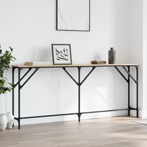 VidaXL Stolik konsolowy, dąb sonoma, 180x23x75 cm VidaXL Stolik konsolowy, dąb sonoma, 180x23x75 cm