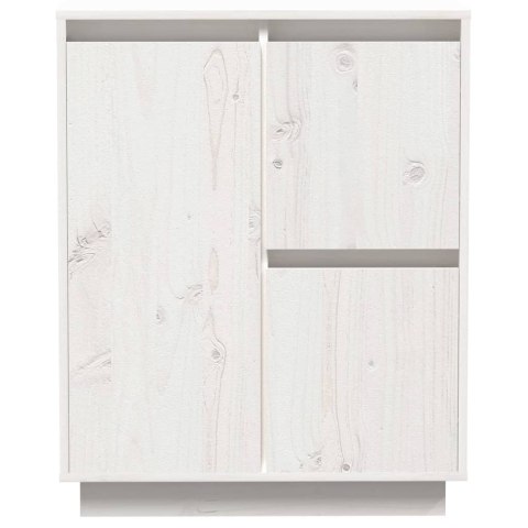 VidaXL Szafka, biała, 60 x 34 x 75 cm, lite drewno sosnowe VidaXL Szafka, biała, 60 x 34 x 75 cm, lite drewno sosnowe