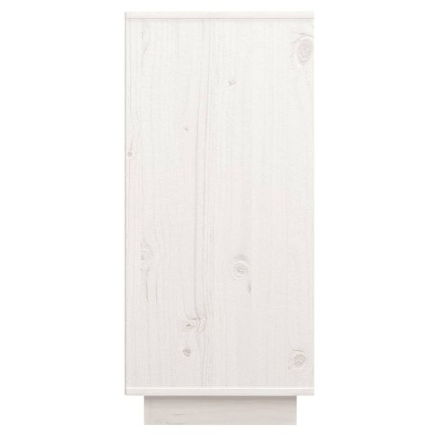 VidaXL Szafka, biała, 60 x 34 x 75 cm, lite drewno sosnowe VidaXL Szafka, biała, 60 x 34 x 75 cm, lite drewno sosnowe