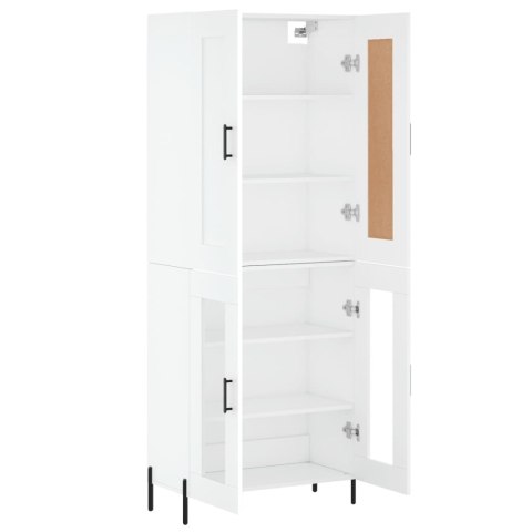 VidaXL Witrynka, biała, 69,5x34x180 cm, materiał drewnopochodny VidaXL Witrynka, biała, 69,5x34x180 cm, materiał drewnopochodny