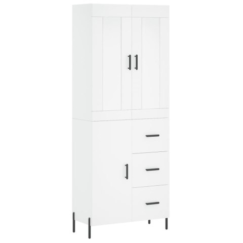 VidaXL Witrynka, biała, 69,5x34x180 cm, materiał drewnopochodny VidaXL Witrynka, biała, 69,5x34x180 cm, materiał drewnopochodny