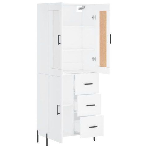 VidaXL Witrynka, biała, 69,5x34x180 cm, materiał drewnopochodny VidaXL Witrynka, biała, 69,5x34x180 cm, materiał drewnopochodny