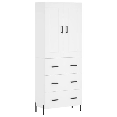 VidaXL Witrynka, biała, 69,5x34x180 cm, materiał drewnopochodny VidaXL Witrynka, biała, 69,5x34x180 cm, materiał drewnopochodny