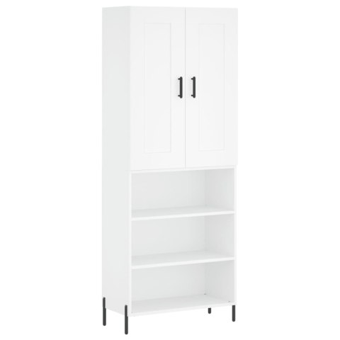 VidaXL Witrynka, biała, 69,5x34x180 cm, materiał drewnopochodny VidaXL Witrynka, biała, 69,5x34x180 cm, materiał drewnopochodny