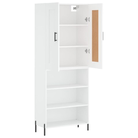 VidaXL Witrynka, biała, 69,5x34x180 cm, materiał drewnopochodny VidaXL Witrynka, biała, 69,5x34x180 cm, materiał drewnopochodny
