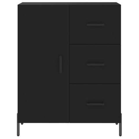 VidaXL Witrynka, czarna, 69,5x34x180 cm, materiał drewnopochodny VidaXL Witrynka, czarna, 69,5x34x180 cm, materiał drewnopochodny