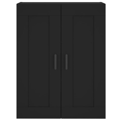 VidaXL Witrynka, czarna, 69,5x34x180 cm, materiał drewnopochodny VidaXL Witrynka, czarna, 69,5x34x180 cm, materiał drewnopochodny
