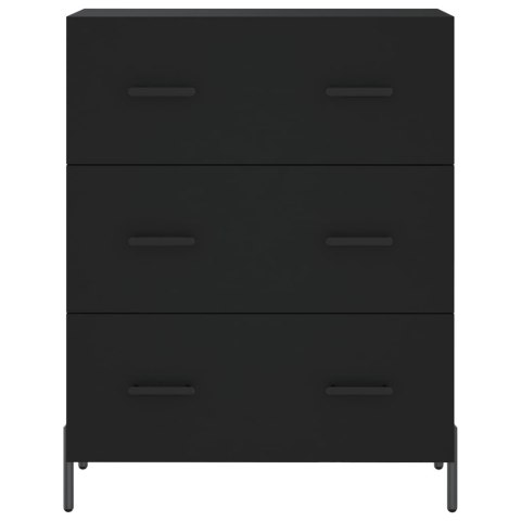 VidaXL Witrynka, czarna, 69,5x34x180 cm, materiał drewnopochodny VidaXL Witrynka, czarna, 69,5x34x180 cm, materiał drewnopochodny