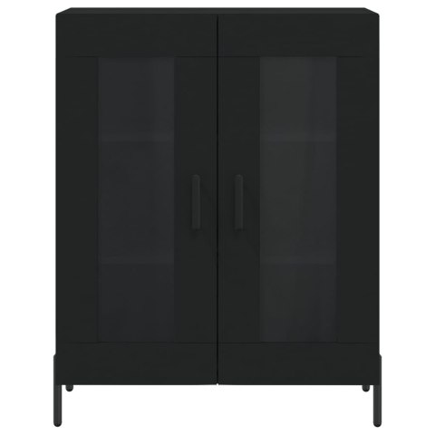 VidaXL Witrynka, czarna, 69,5x34x180 cm, materiał drewnopochodny VidaXL Witrynka, czarna, 69,5x34x180 cm, materiał drewnopochodny