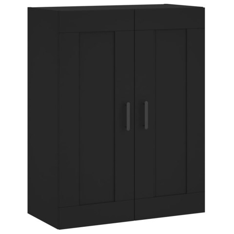 VidaXL Witrynka, czarna, 69,5x34x180 cm, materiał drewnopochodny VidaXL Witrynka, czarna, 69,5x34x180 cm, materiał drewnopochodny
