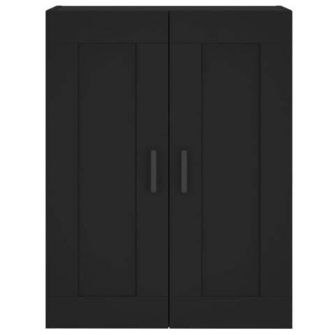 VidaXL Witrynka, czarna, 69,5x34x180 cm, materiał drewnopochodny VidaXL Witrynka, czarna, 69,5x34x180 cm, materiał drewnopochodny