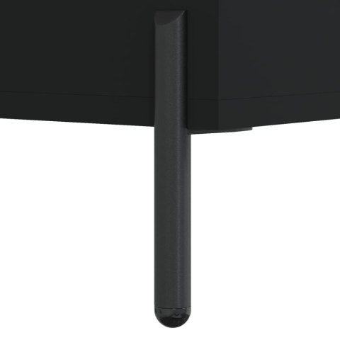 VidaXL Witrynka, czarna, 69,5x34x180 cm, materiał drewnopochodny VidaXL Witrynka, czarna, 69,5x34x180 cm, materiał drewnopochodny