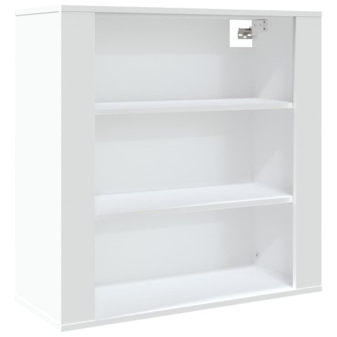 Wysoka szafka, biała, materiał drewnopochodny Wysoka szafka, biała, materiał drewnopochodny