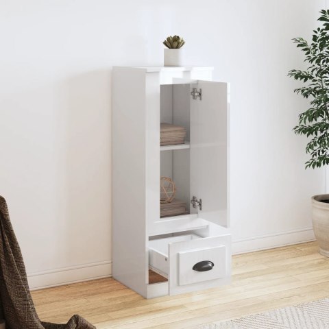 VidaXL Szafka, biała z połyskiem, 36x35,5x103,5 cm VidaXL Szafka, biała z połyskiem, 36x35,5x103,5 cm